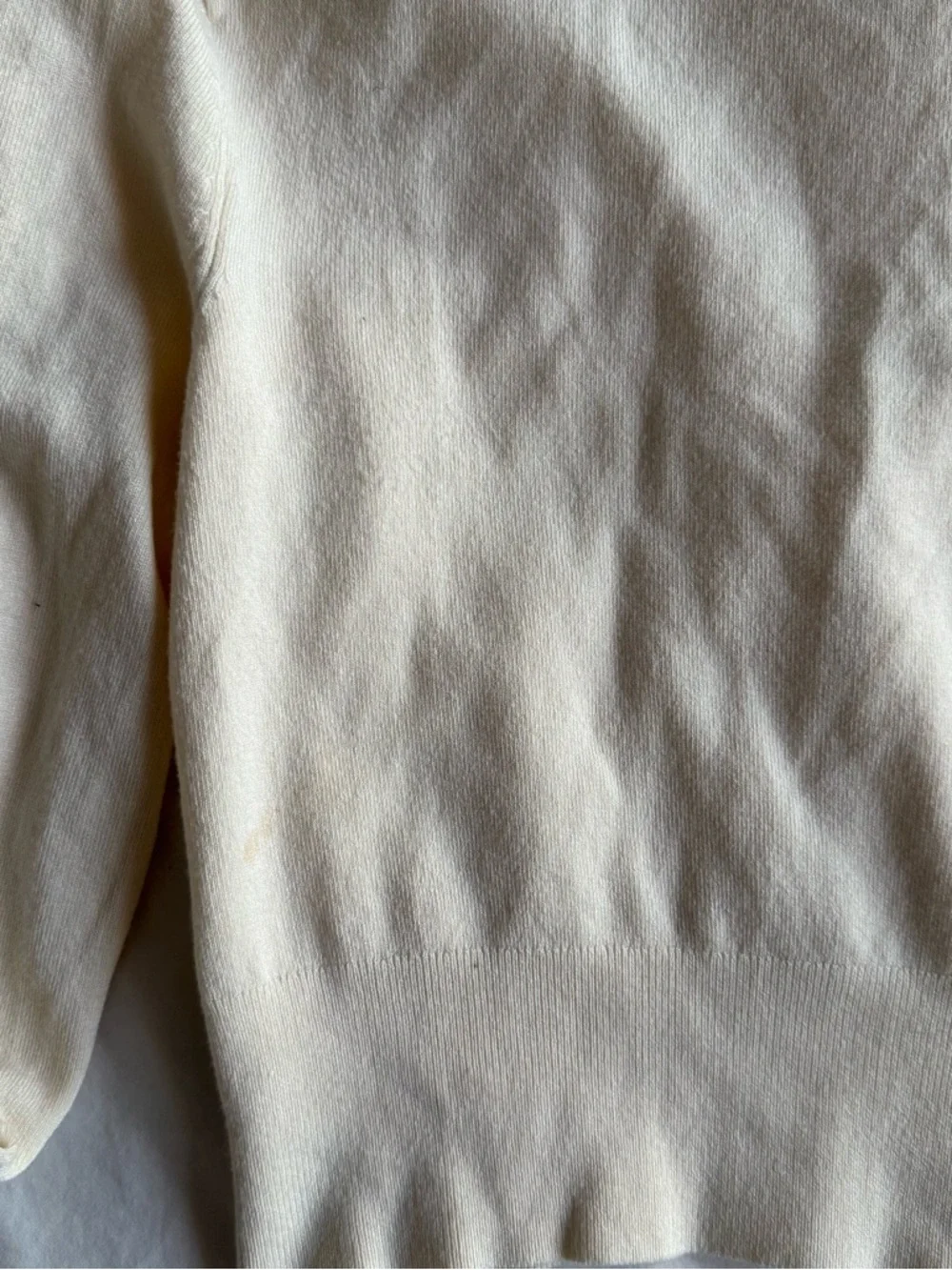 Zara Light Beige V-Neck Button Cardigan - Picture 6 of 6